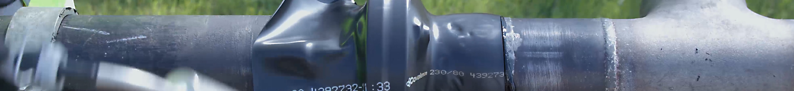 COVALENCE® Schrumpfprodukte Rohr mit Schrumpfdichtung